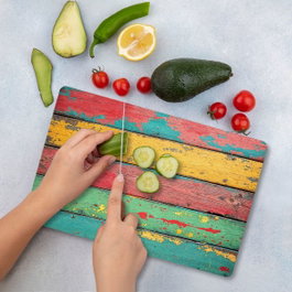 Hermia Tabla de Cortar de Vidrio Templado Multicolor 30x40 cm Ckt25 - 3040